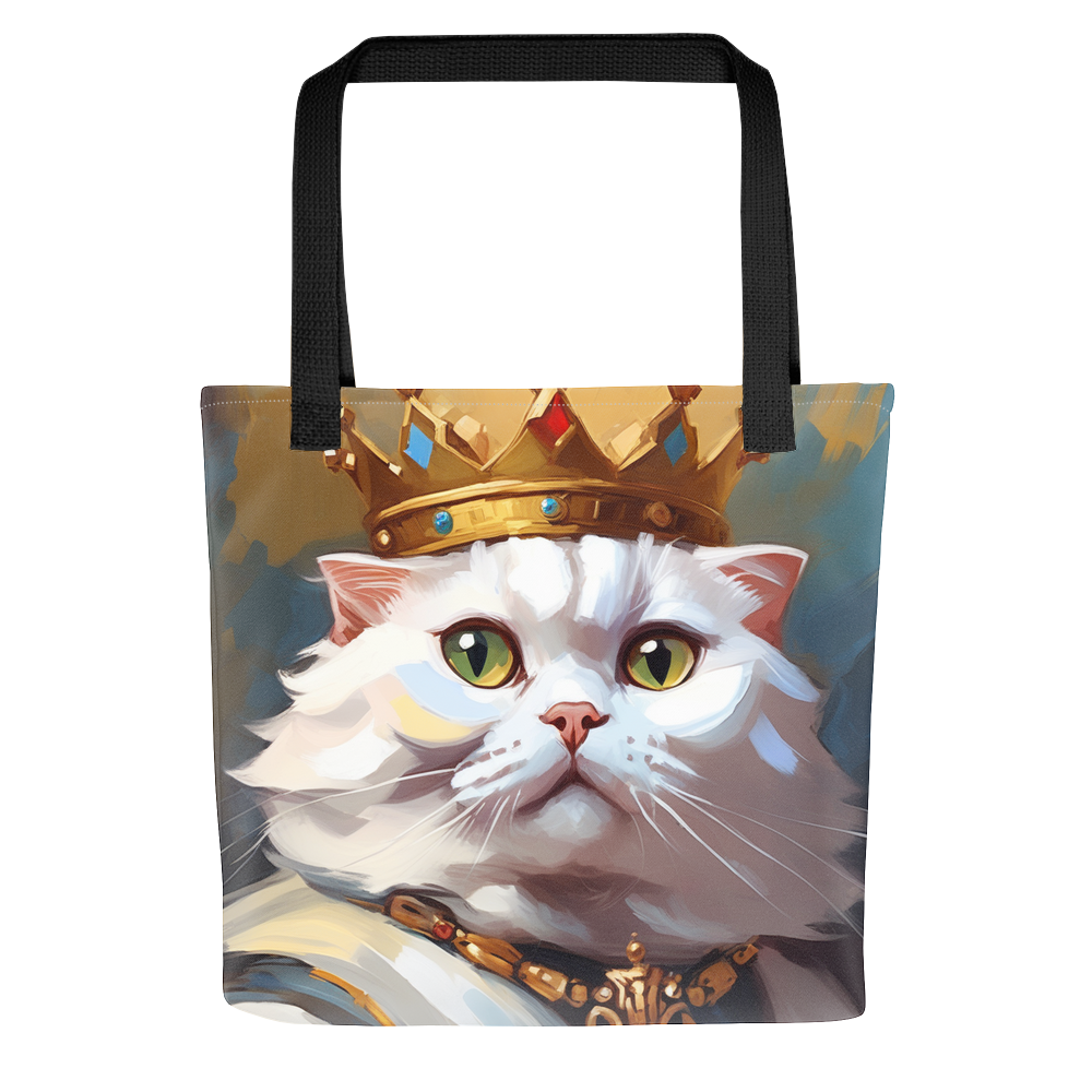 PugMug Custom White Scottish Fold Cat Tote