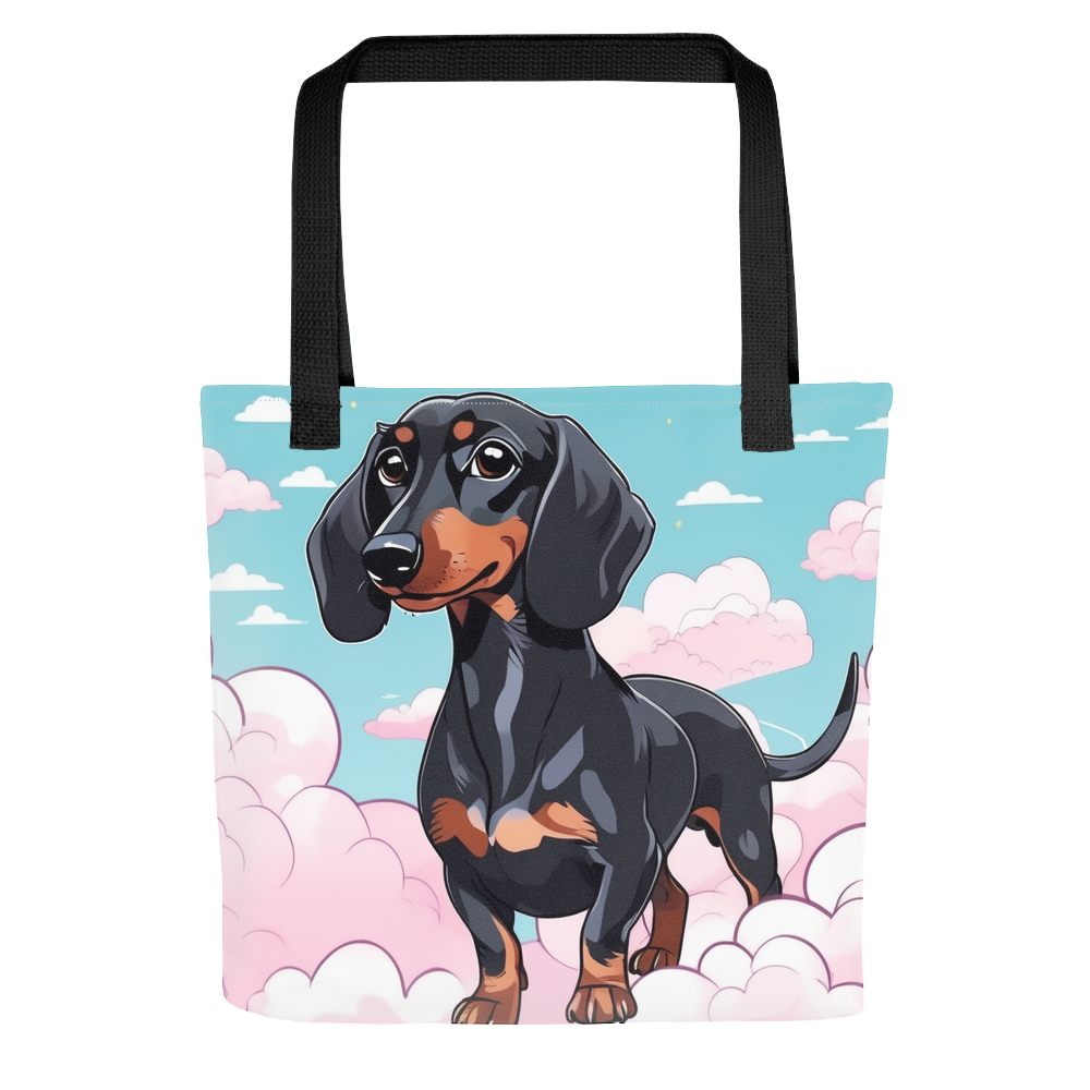 PugMug Custom Black Dachshund Tote