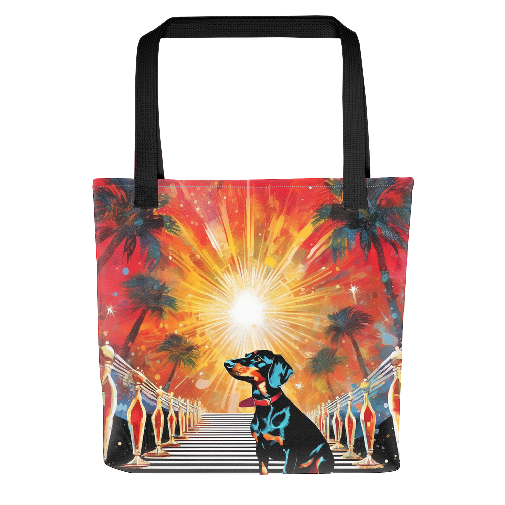 PugMug Custom Black Dachshund Tote