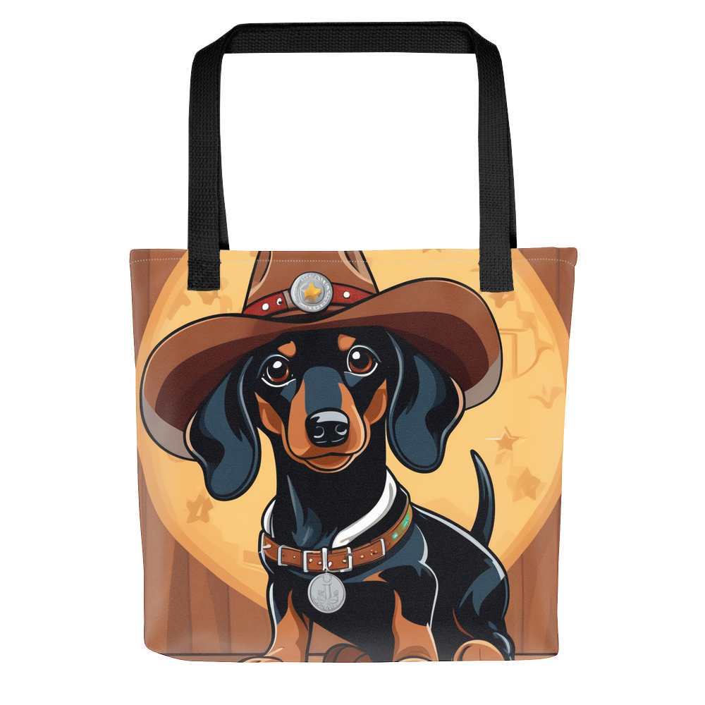 PugMug Custom Black Dachshund Tote