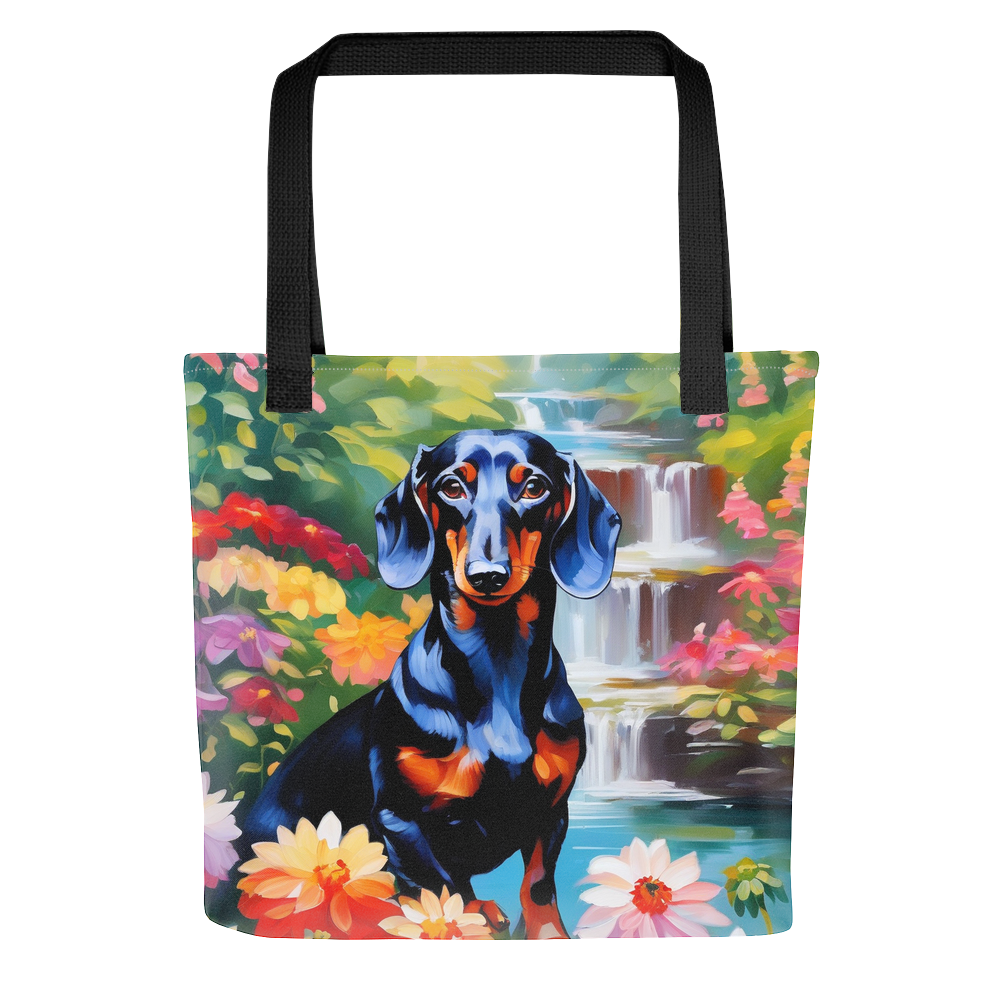 PugMug Custom Black Dachshund Tote