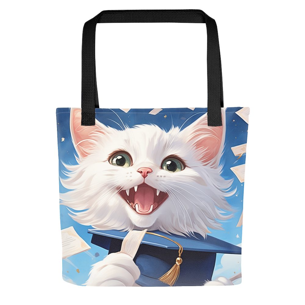 PugMug Custom White Companion Cat Tote