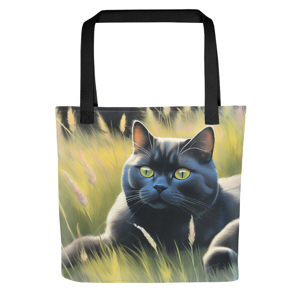 PugMug Custom Black British Shorthair Cat Tote