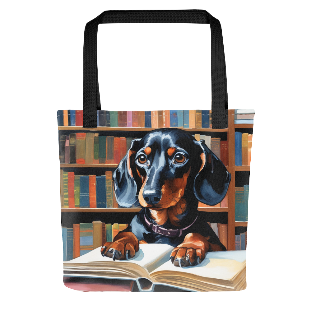 PugMug Custom Black Dachshund Tote