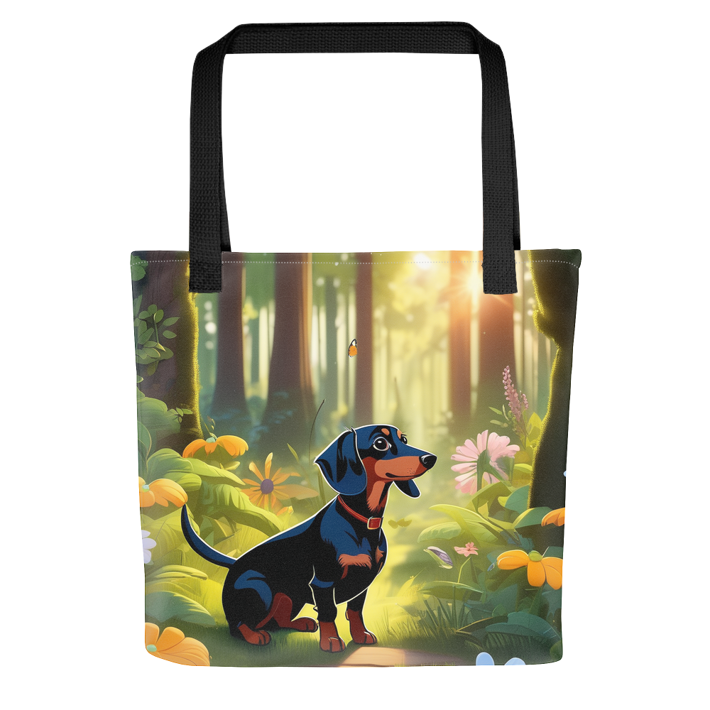 PugMug Custom Black Dachshund Tote