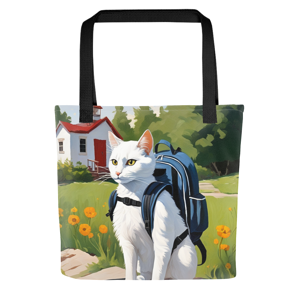 PugMug Custom White Companion Cat Tote