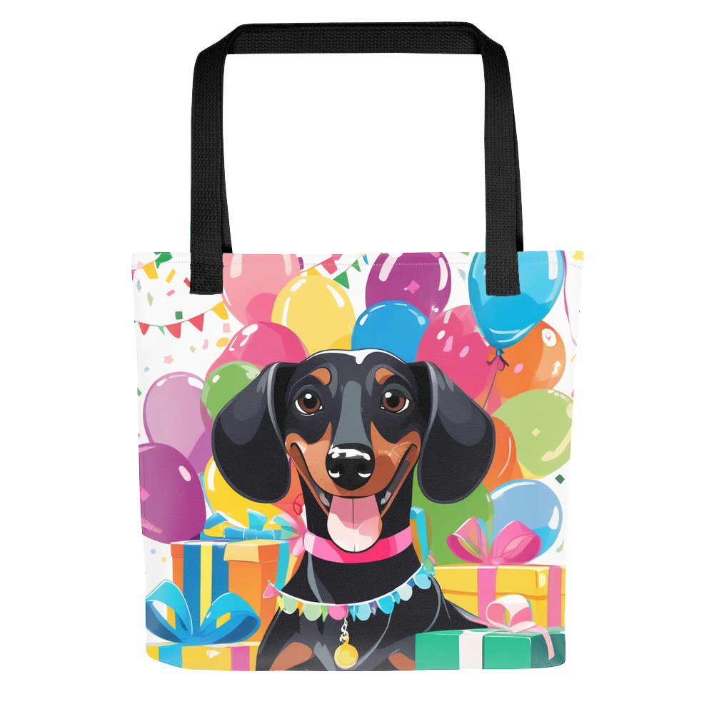 PugMug Custom Black Dachshund Tote