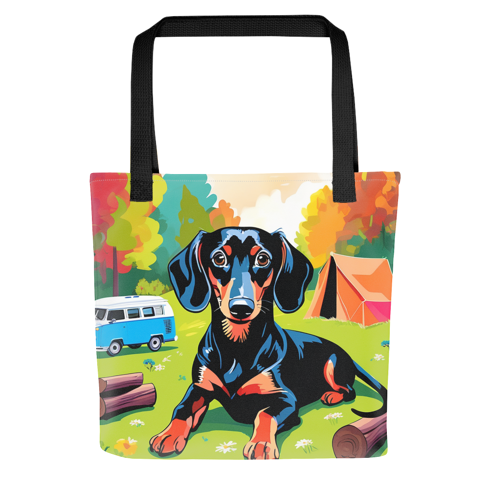 PugMug Custom Black Dachshund Tote
