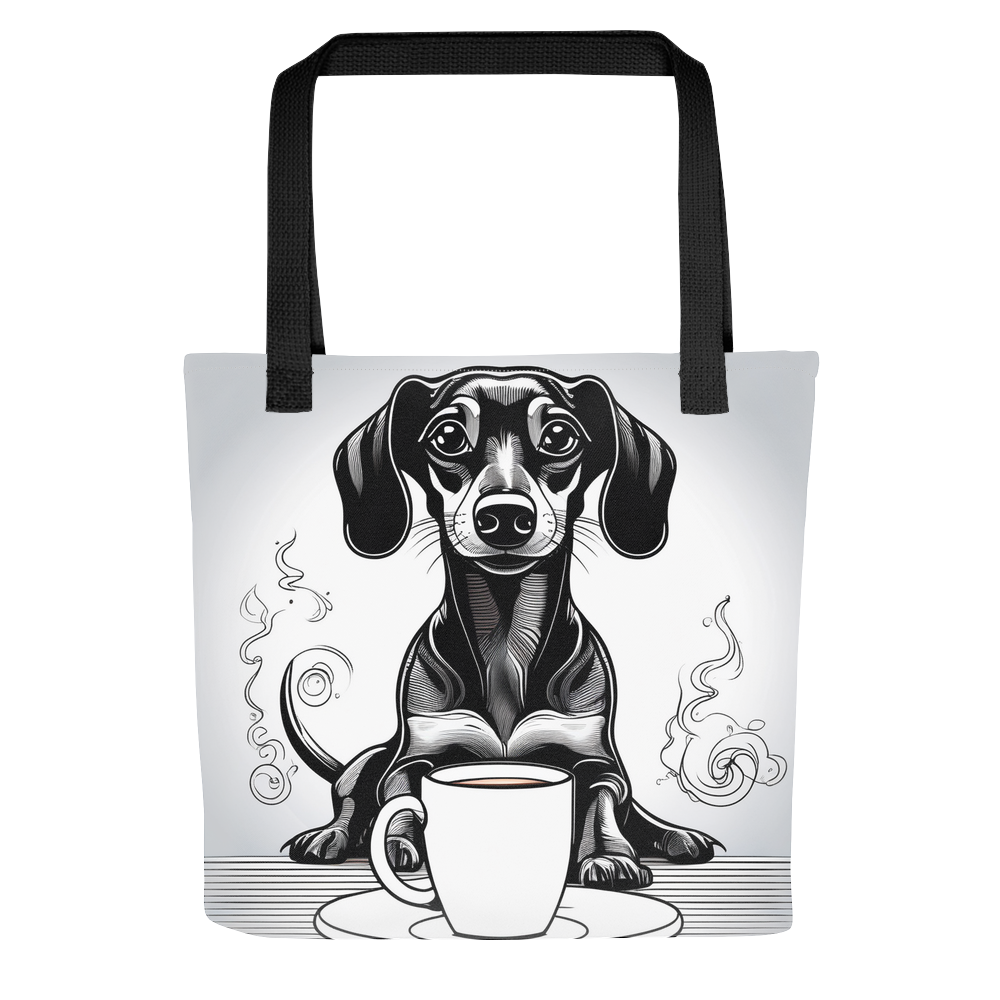 PugMug Custom Black Dachshund Tote