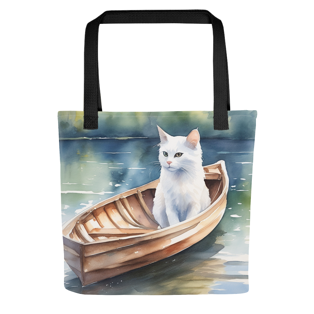PugMug Custom White Companion Cat Tote