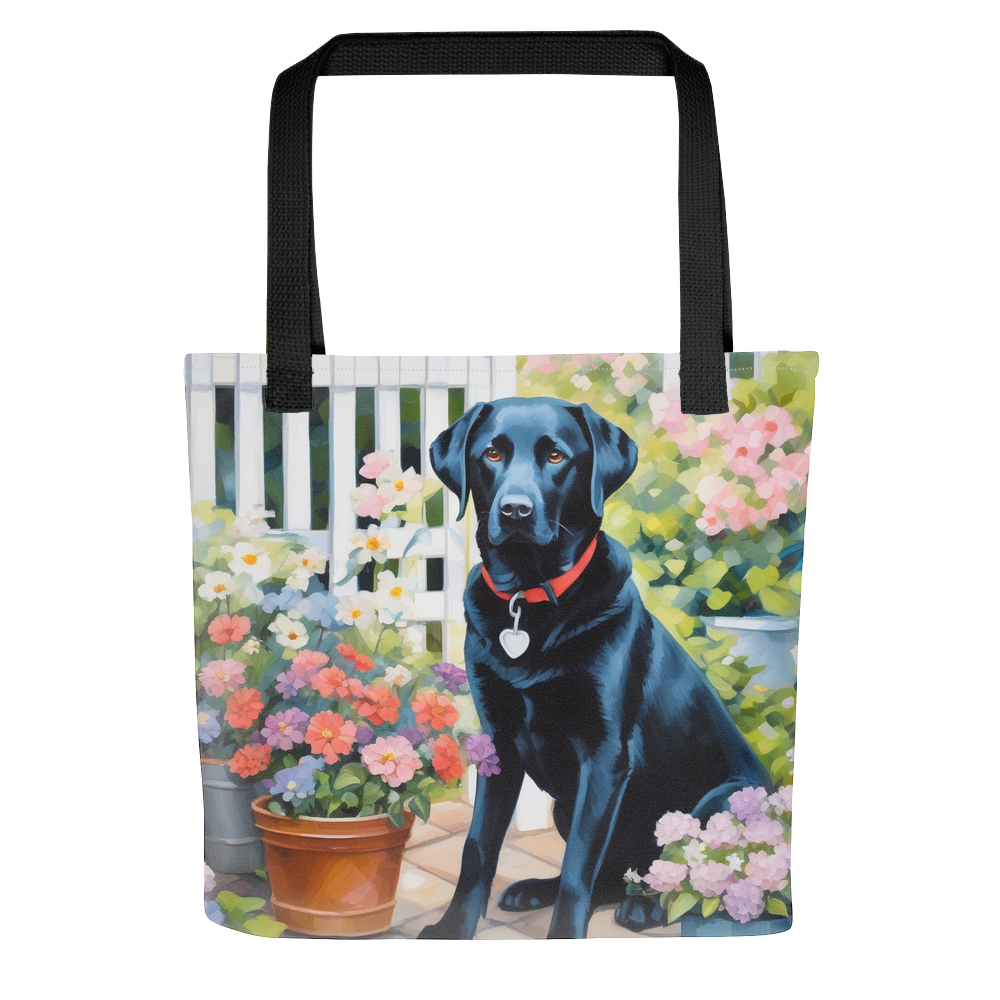 PugMug Custom Black Labrador Retriever Tote