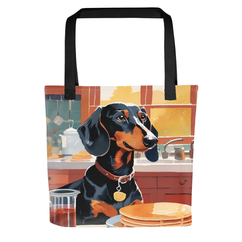 PugMug Custom Black Dachshund Tote