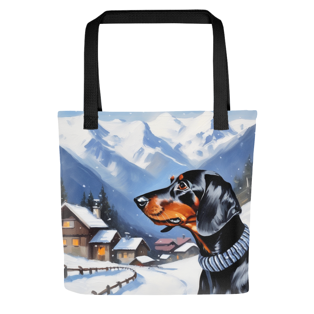 PugMug Custom Black Dachshund Tote