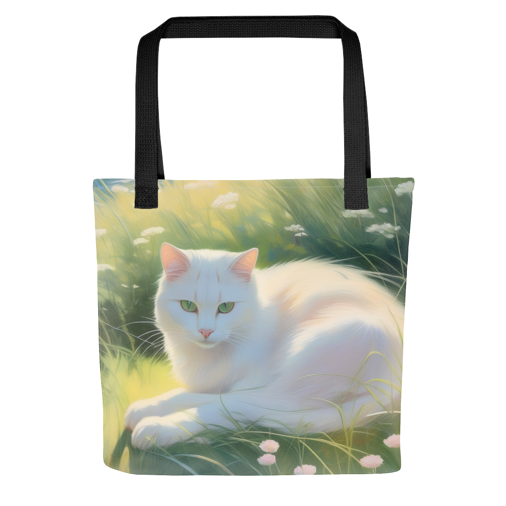 PugMug Custom White Companion Cat Tote