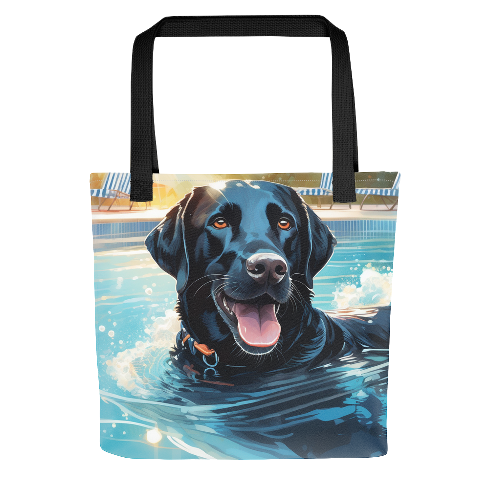 PugMug Custom Black Labrador Retriever Tote