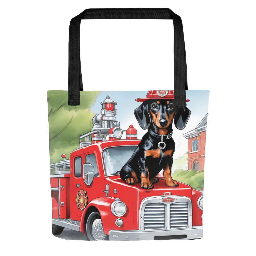 PugMug Custom Black Dachshund Tote