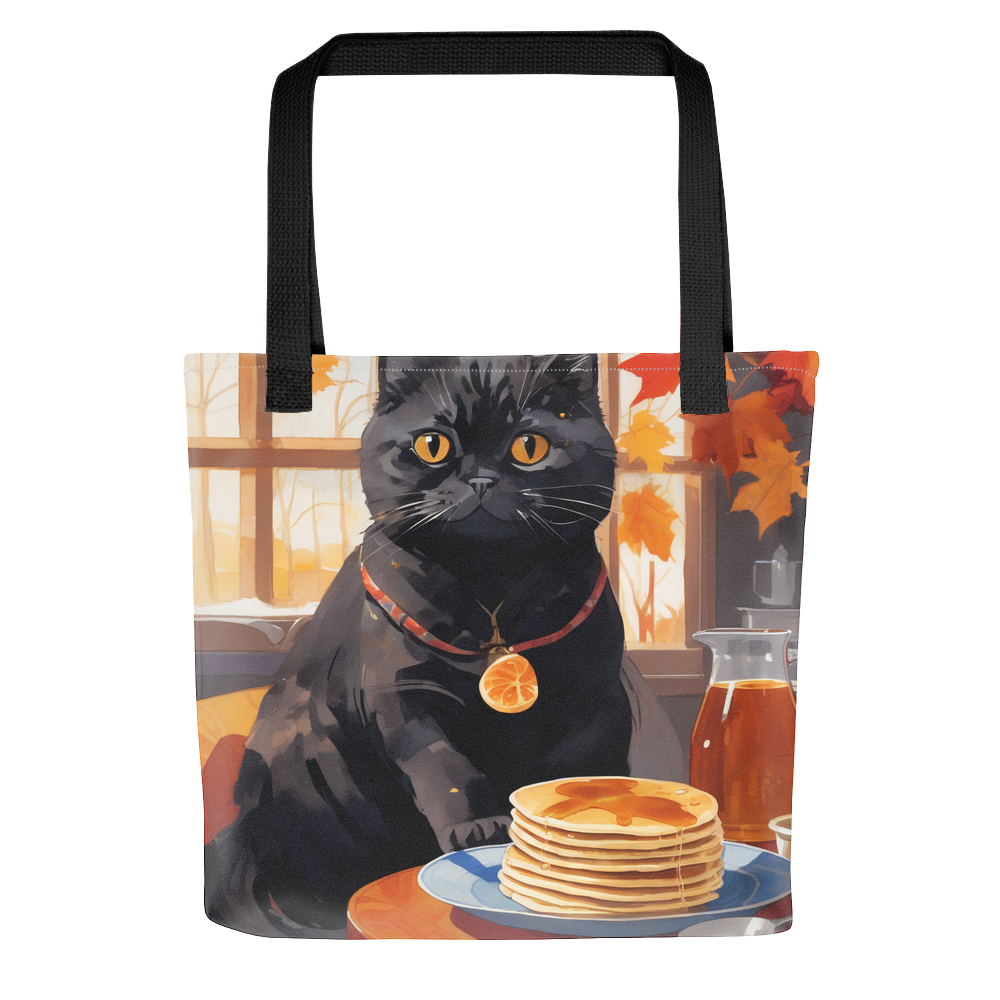 PugMug Custom Black Scottish Fold Cat Tote