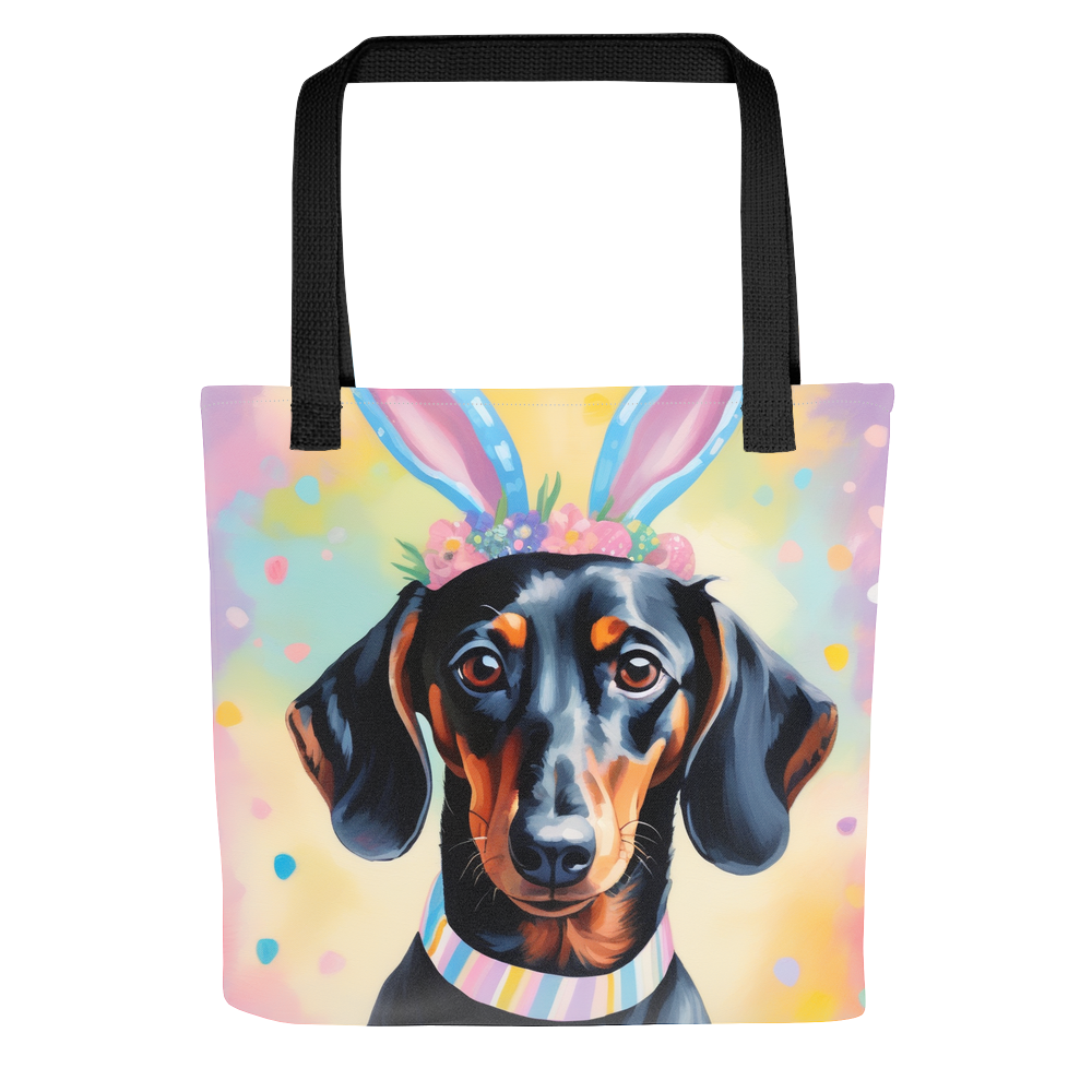 PugMug Custom Black Dachshund Tote