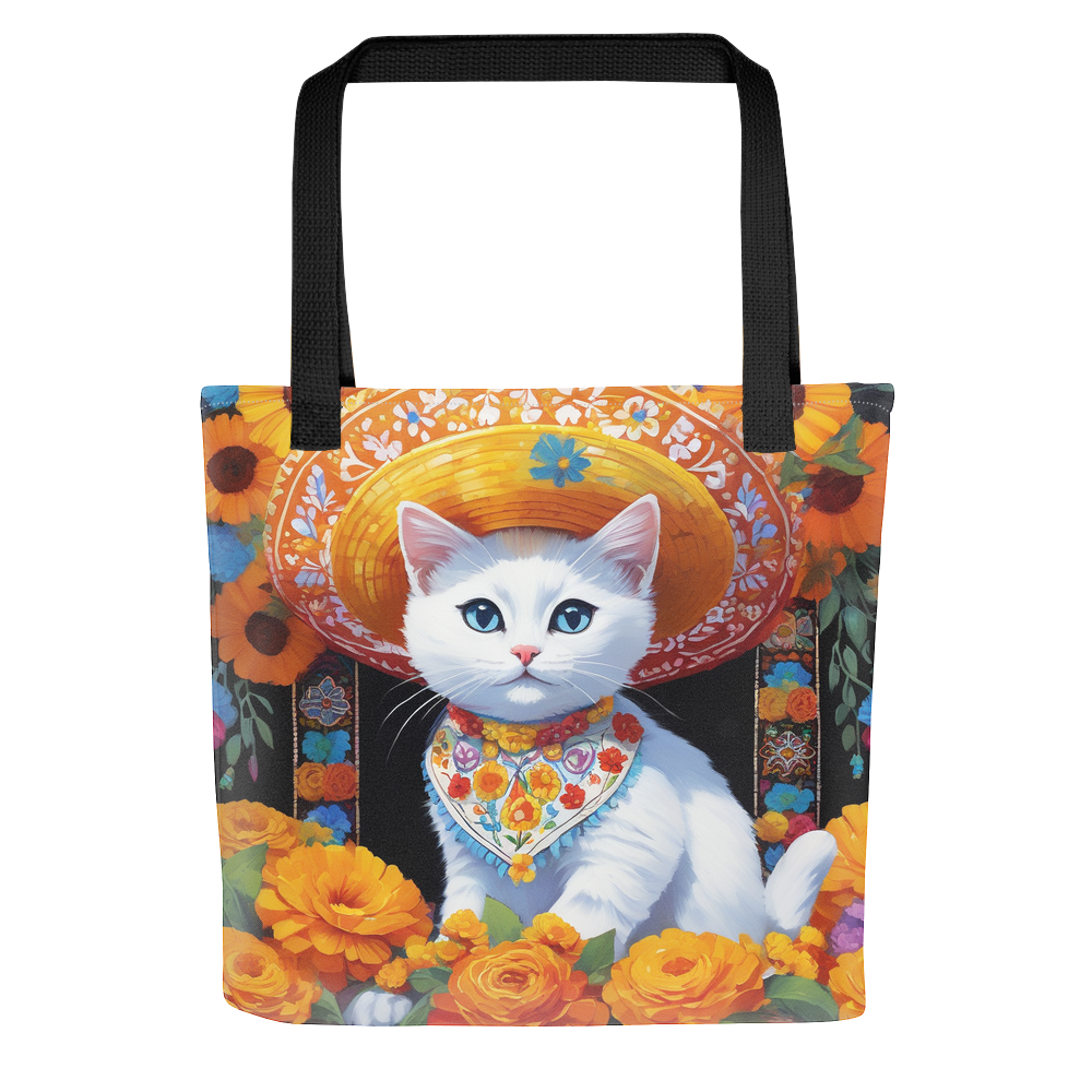 PugMug Custom White Companion Cat Tote