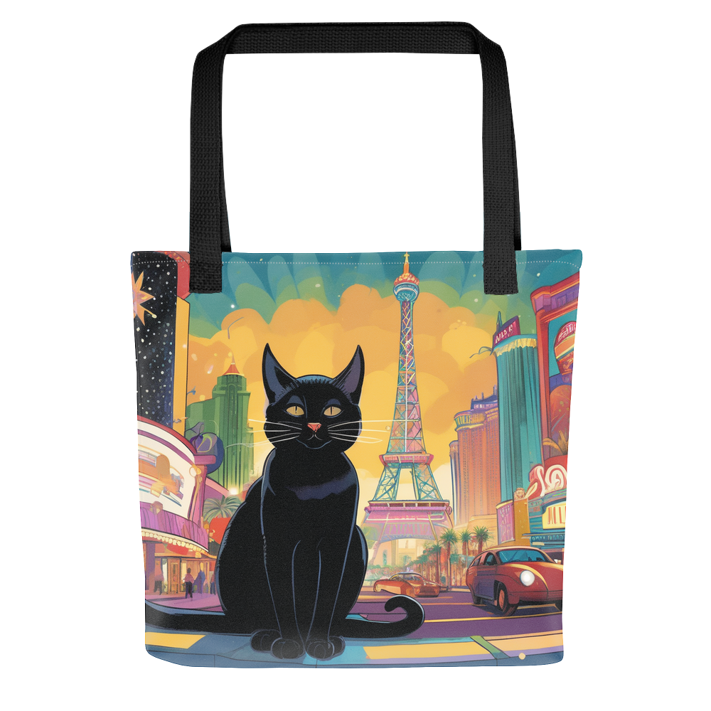 PugMug Custom Black Companion Cat Tote