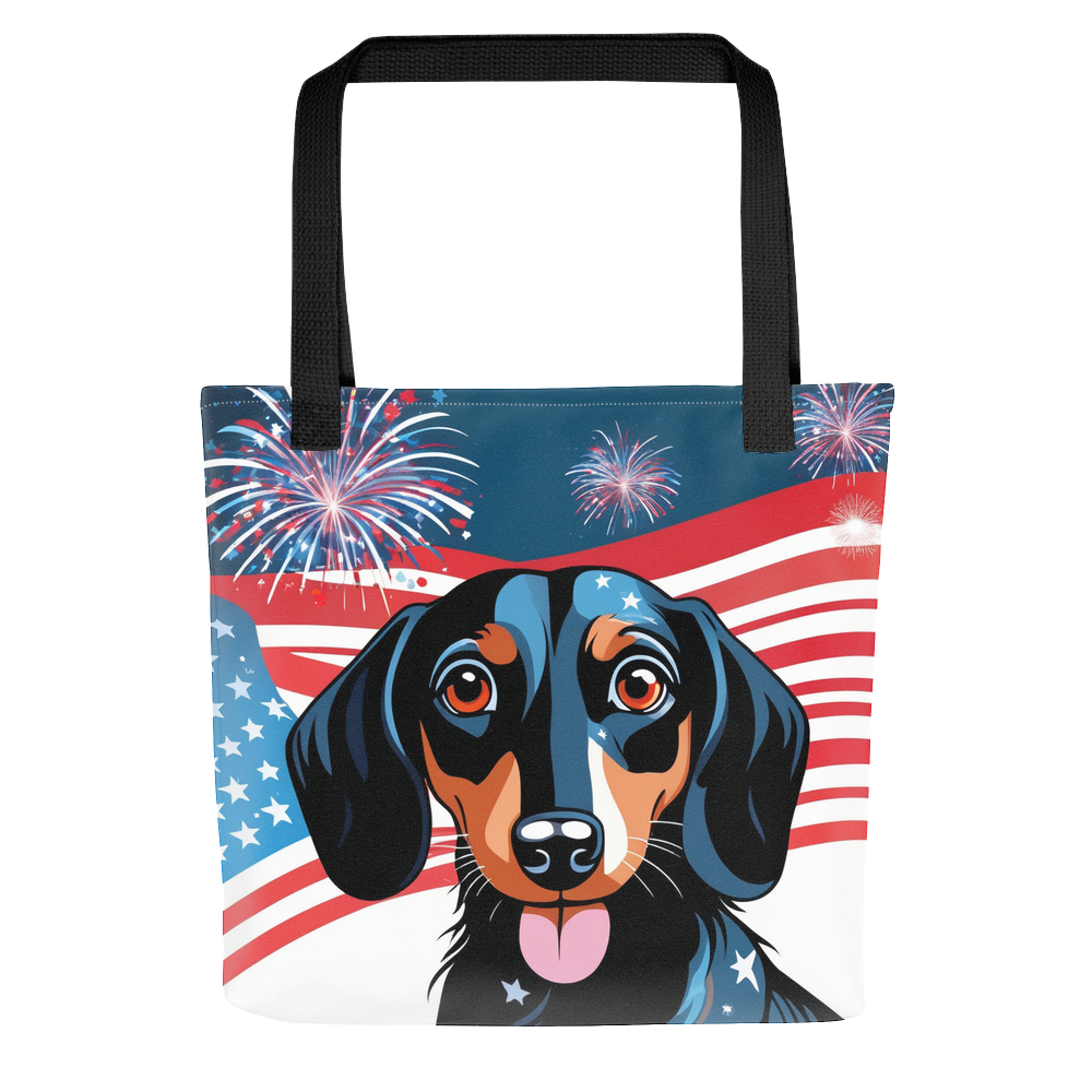 PugMug Custom Black Dachshund Tote