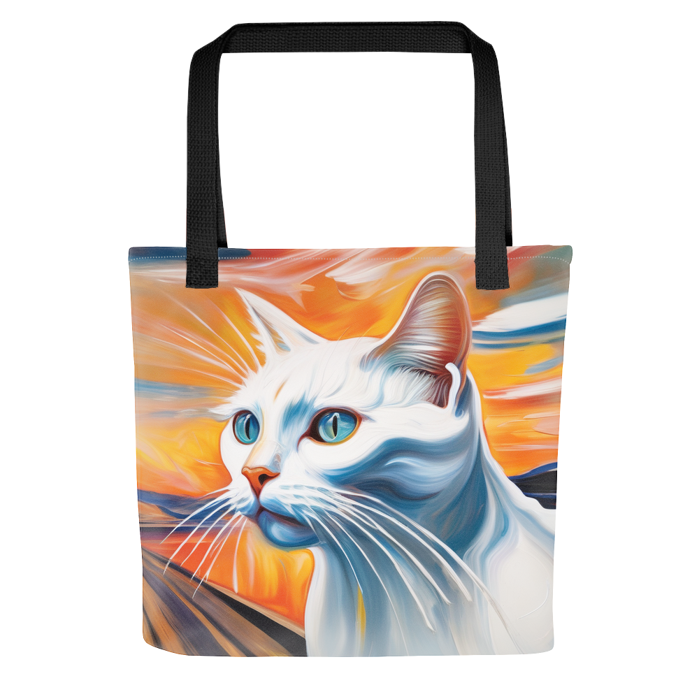 PugMug Custom White Companion Cat Tote
