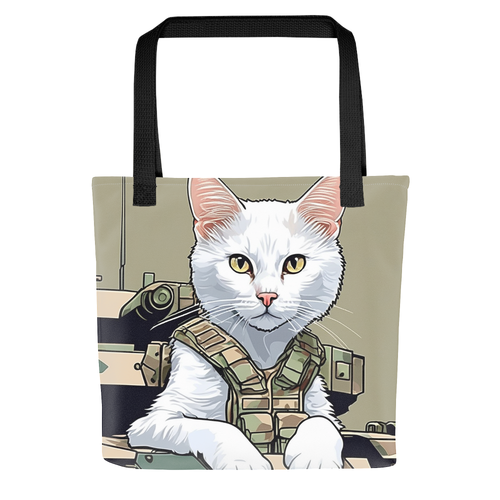 PugMug Custom White Companion Cat Tote