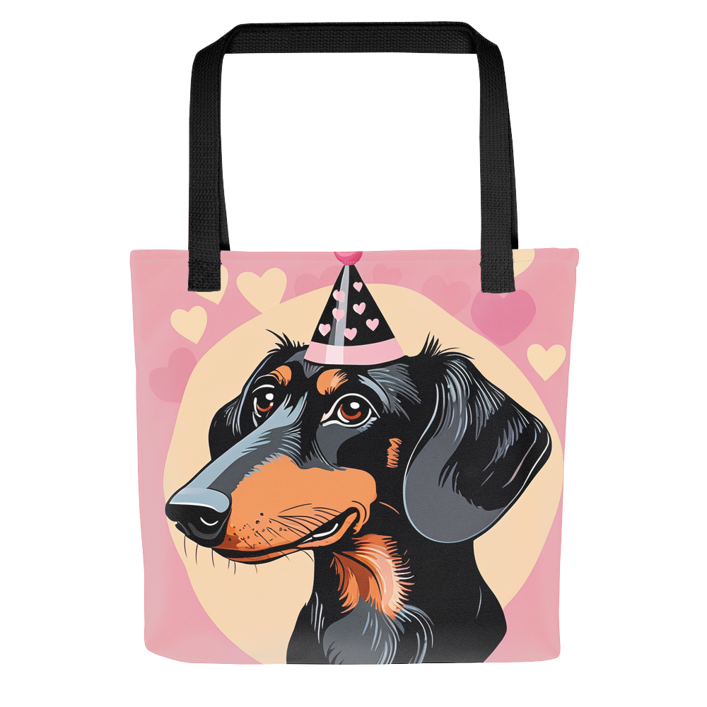 PugMug Custom Black Dachshund Tote