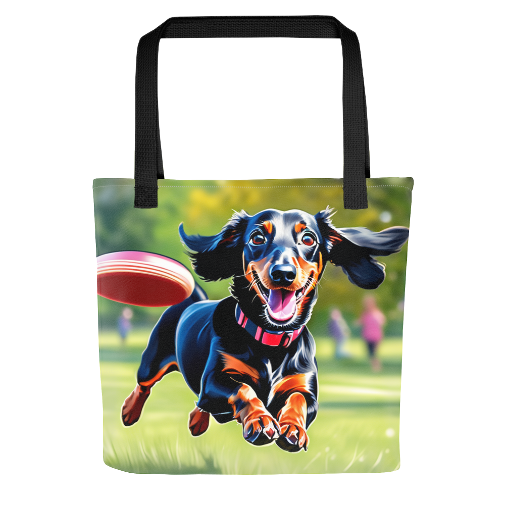 PugMug Custom Black Dachshund Tote