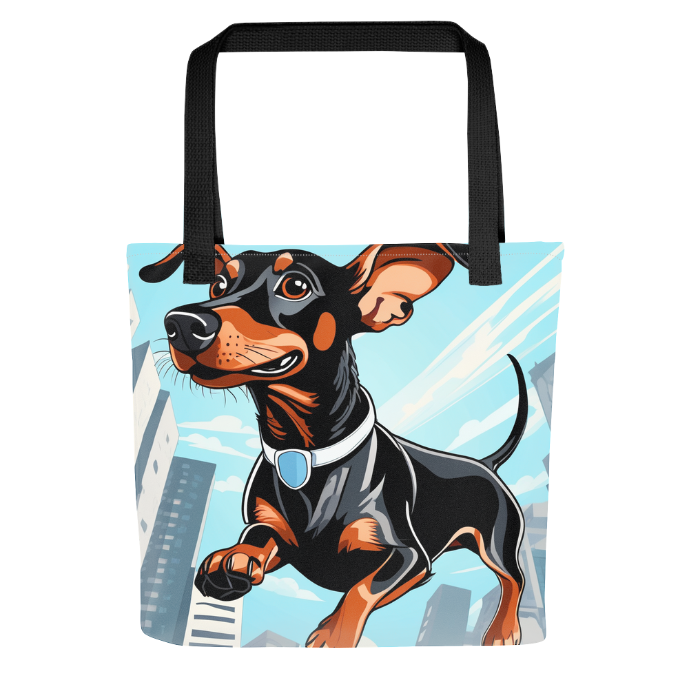 PugMug Custom Black Dachshund Tote