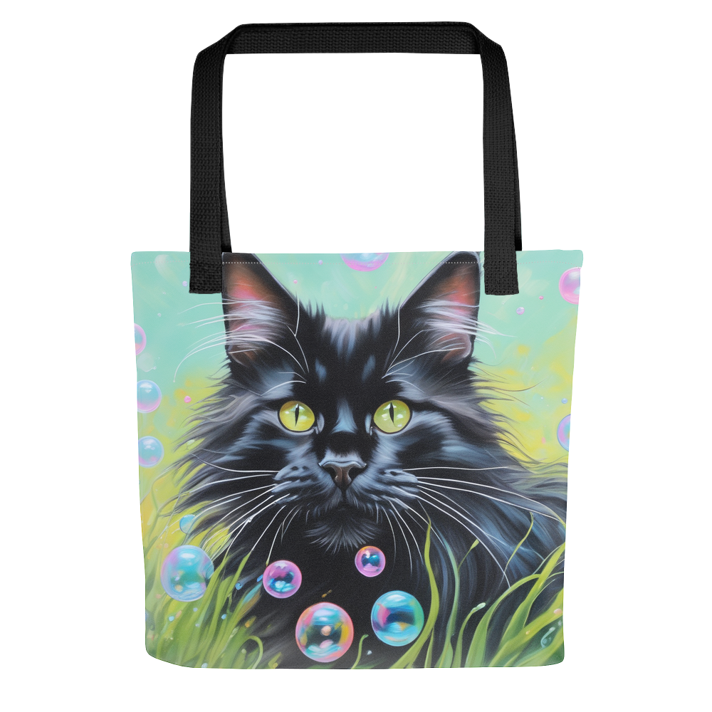 PugMug Custom Black Maine Coon Cat Tote