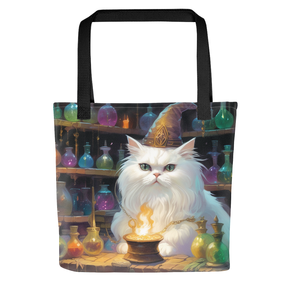 PugMug Custom White Persian Cat Tote