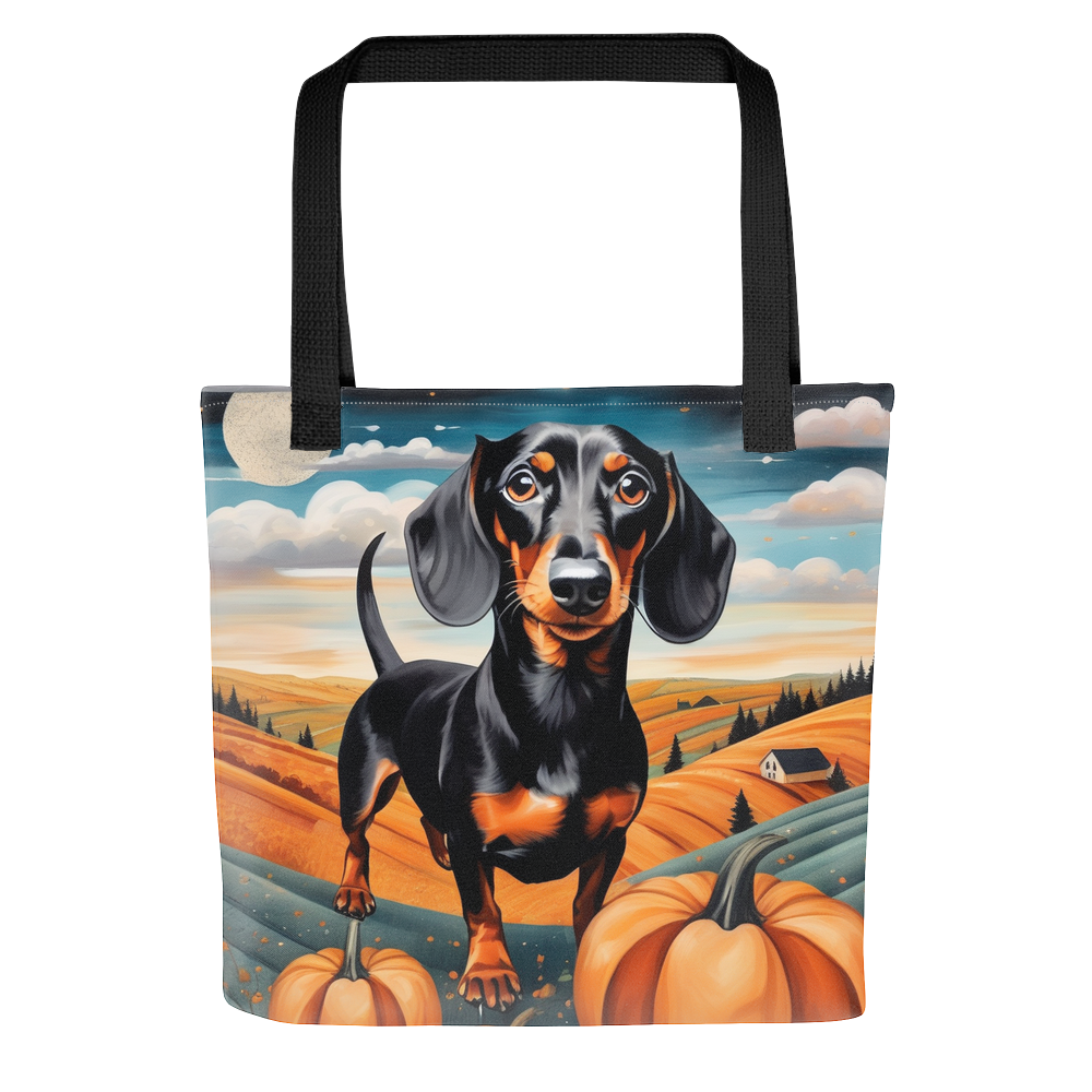 PugMug Custom Black Dachshund Tote