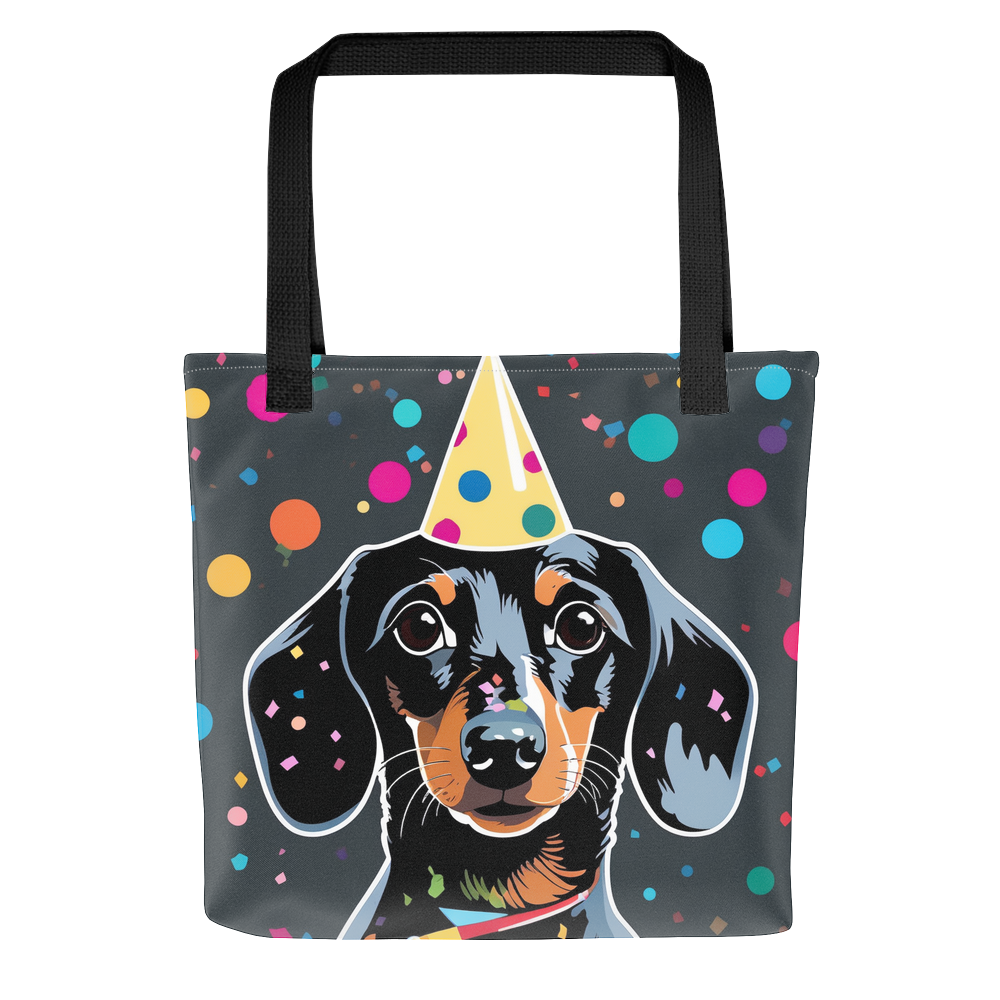 PugMug Custom Black Dachshund Tote