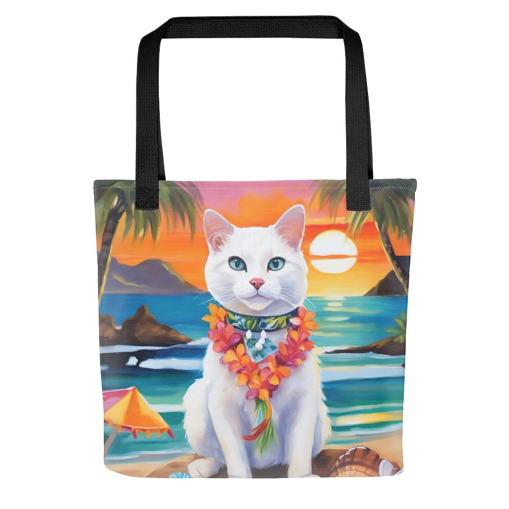 PugMug Custom White Companion Cat Tote