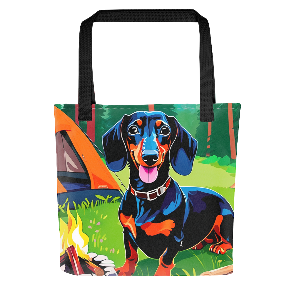 PugMug Custom Black Dachshund Tote
