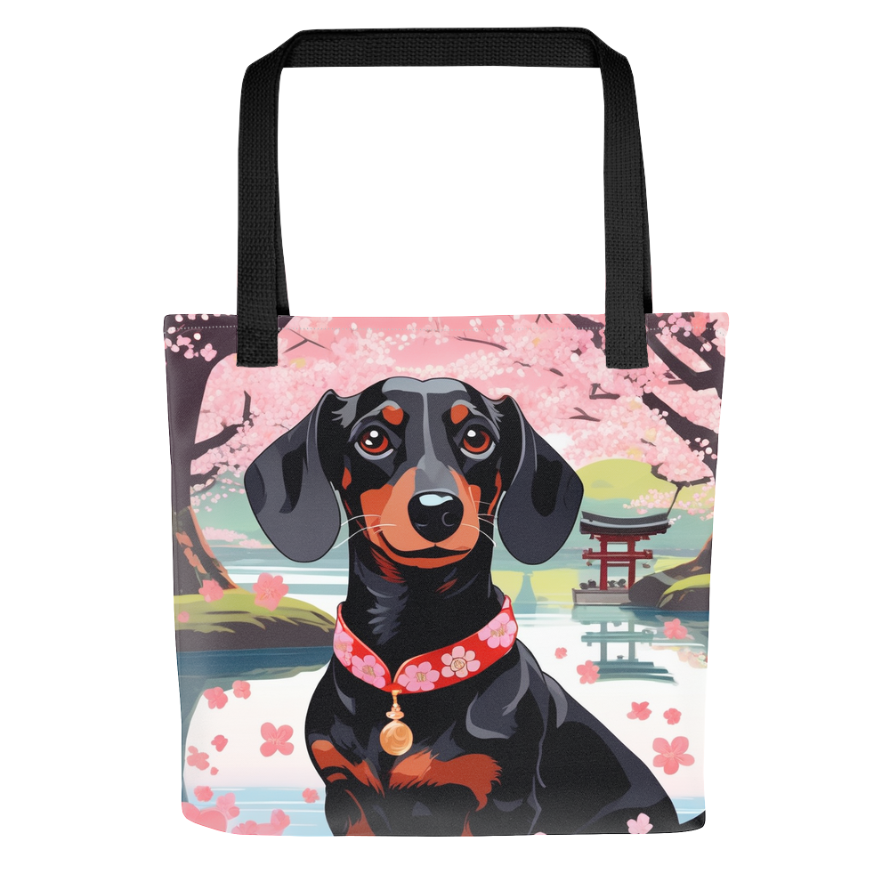PugMug Custom Black Dachshund Tote