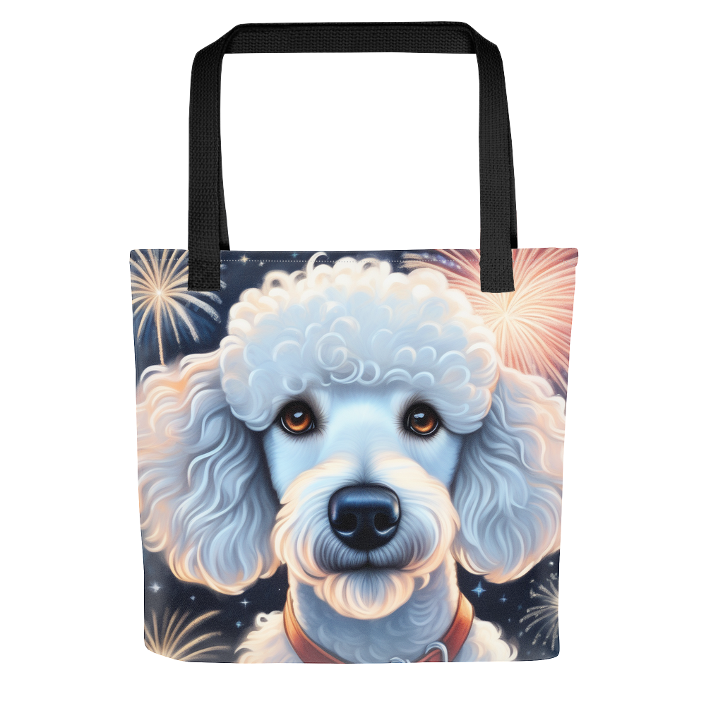 PugMug Custom White Poodle Tote