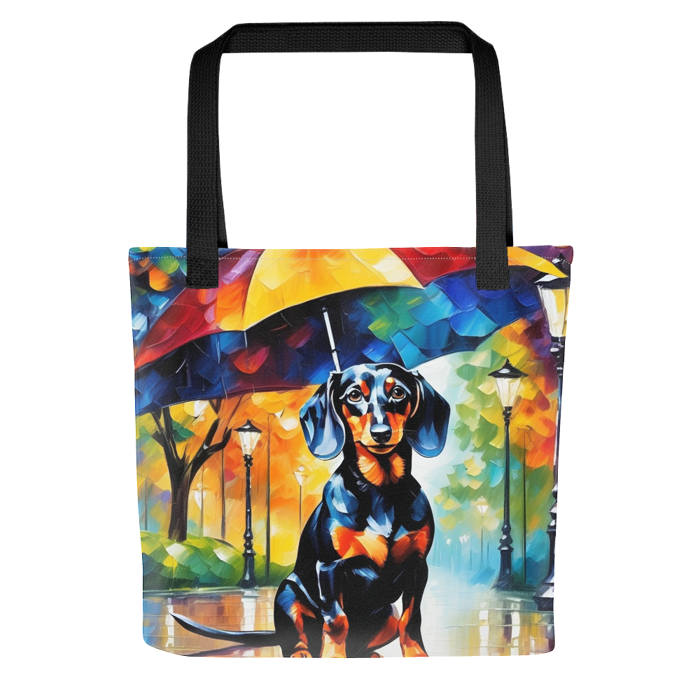 PugMug Custom Black Dachshund Tote