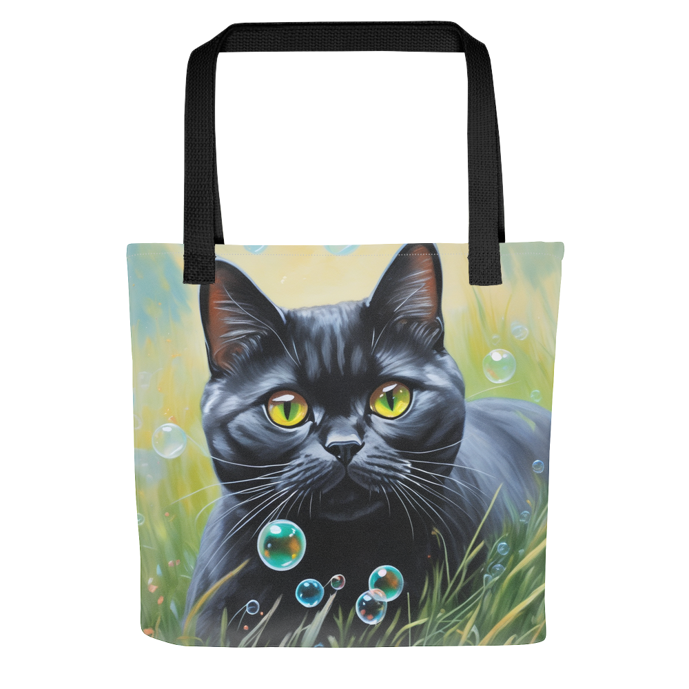 PugMug Custom Black British Shorthair Cat Tote