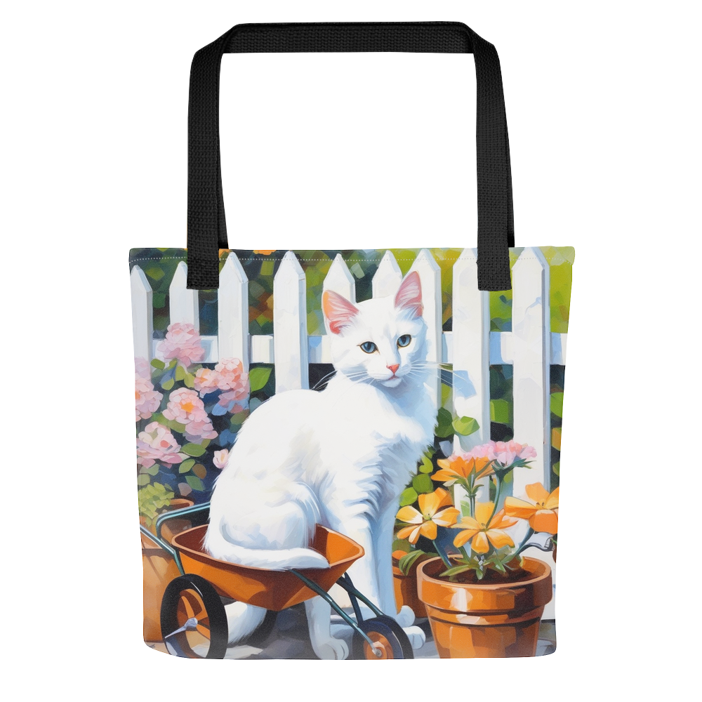 PugMug Custom White Companion Cat Tote