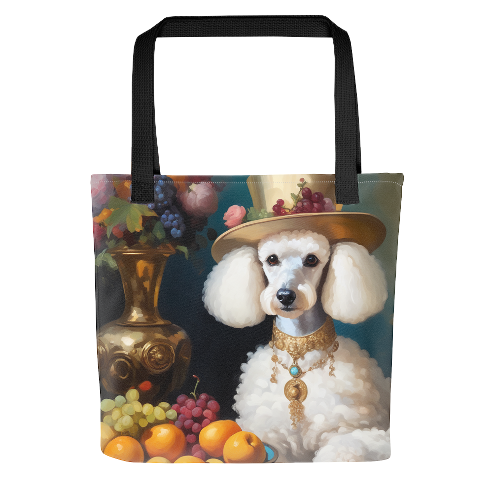 PugMug Custom White Poodle Tote