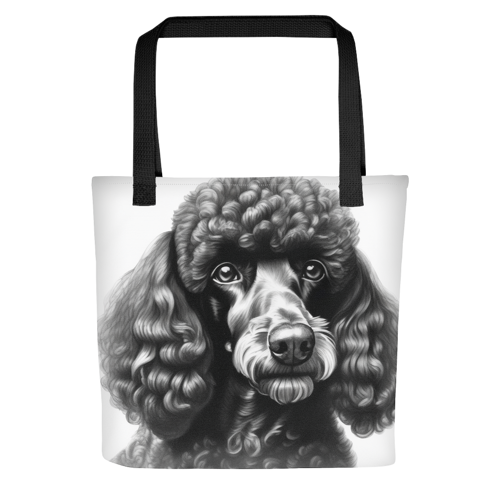 PugMug Custom Black Poodle Tote