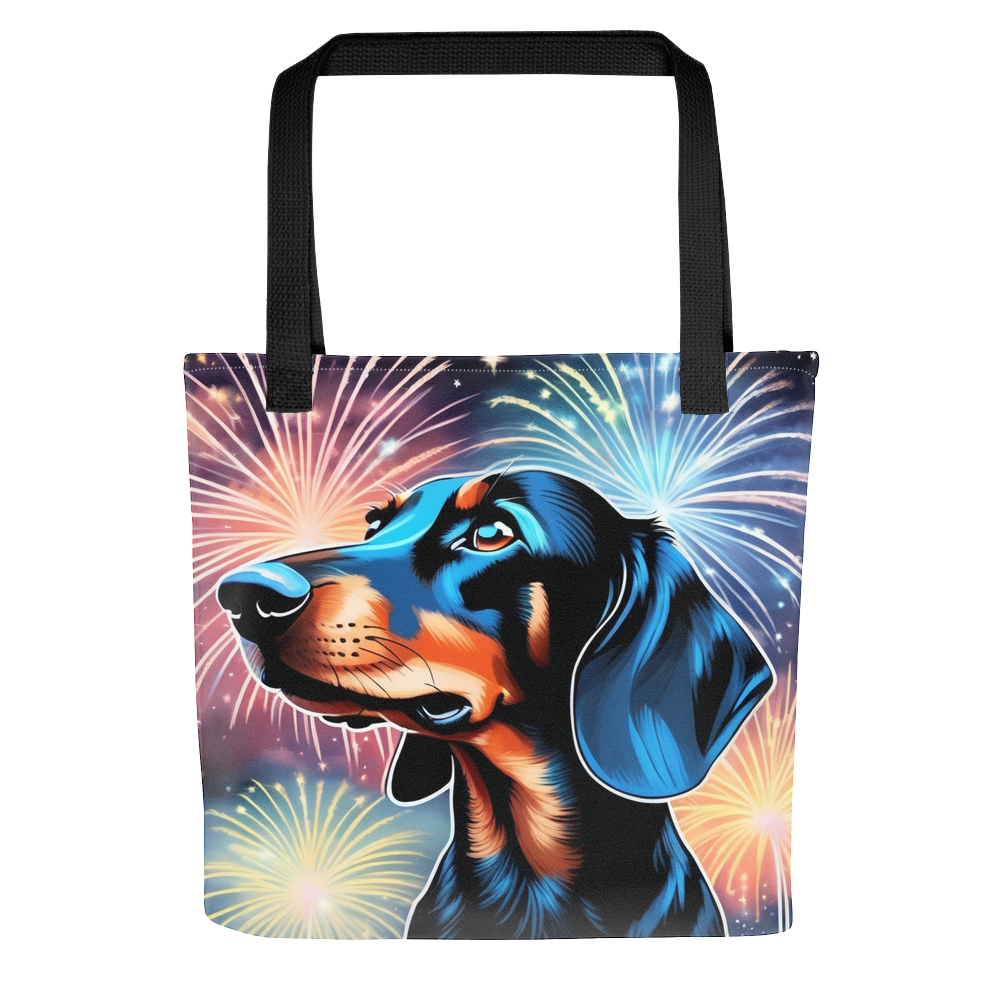 PugMug Custom Black Dachshund Tote