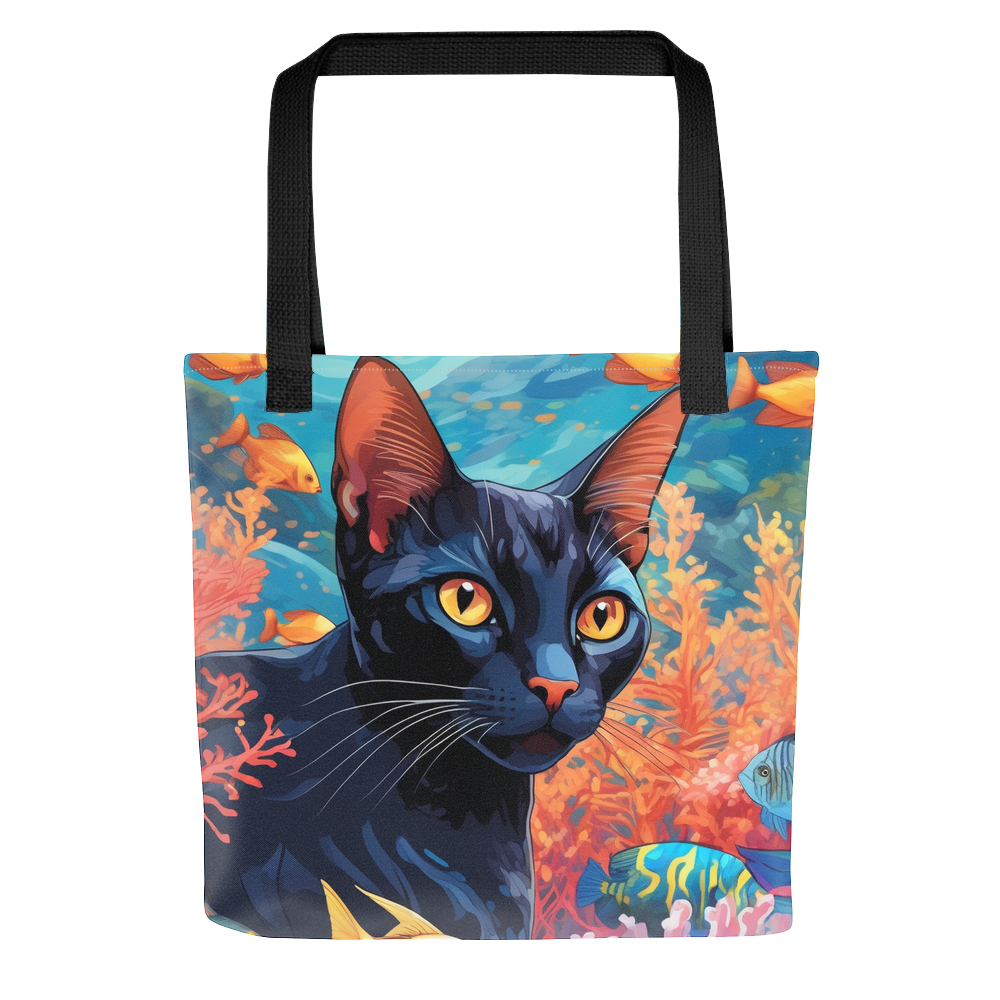 PugMug Custom Black Abyssinian Cat Tote
