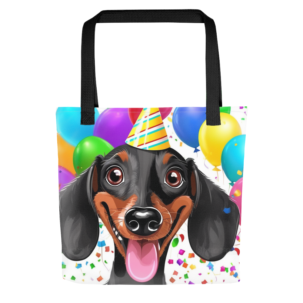 PugMug Custom Black Dachshund Tote