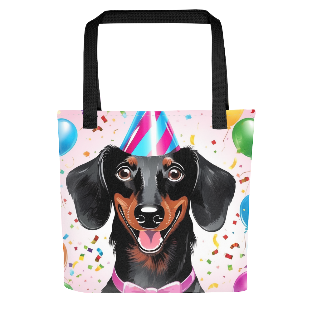 PugMug Custom Black Dachshund Tote