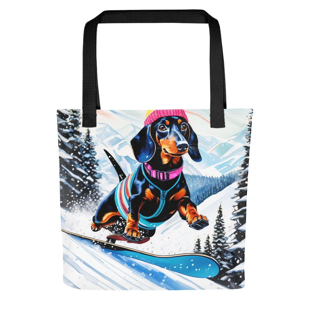 PugMug Custom Black Dachshund Tote