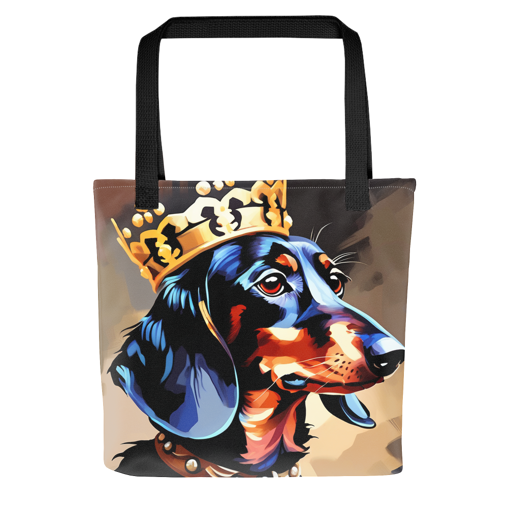 PugMug Custom Black Dachshund Tote