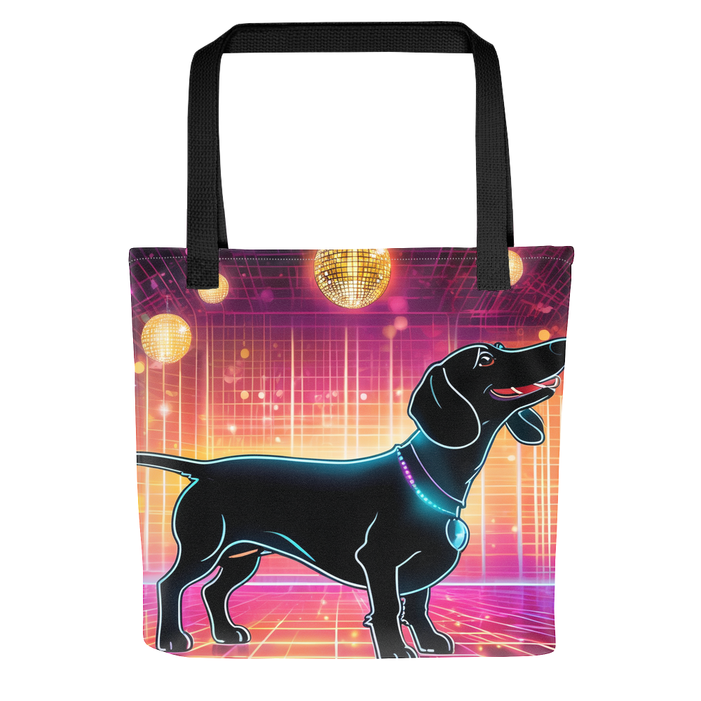PugMug Custom Black Dachshund Tote